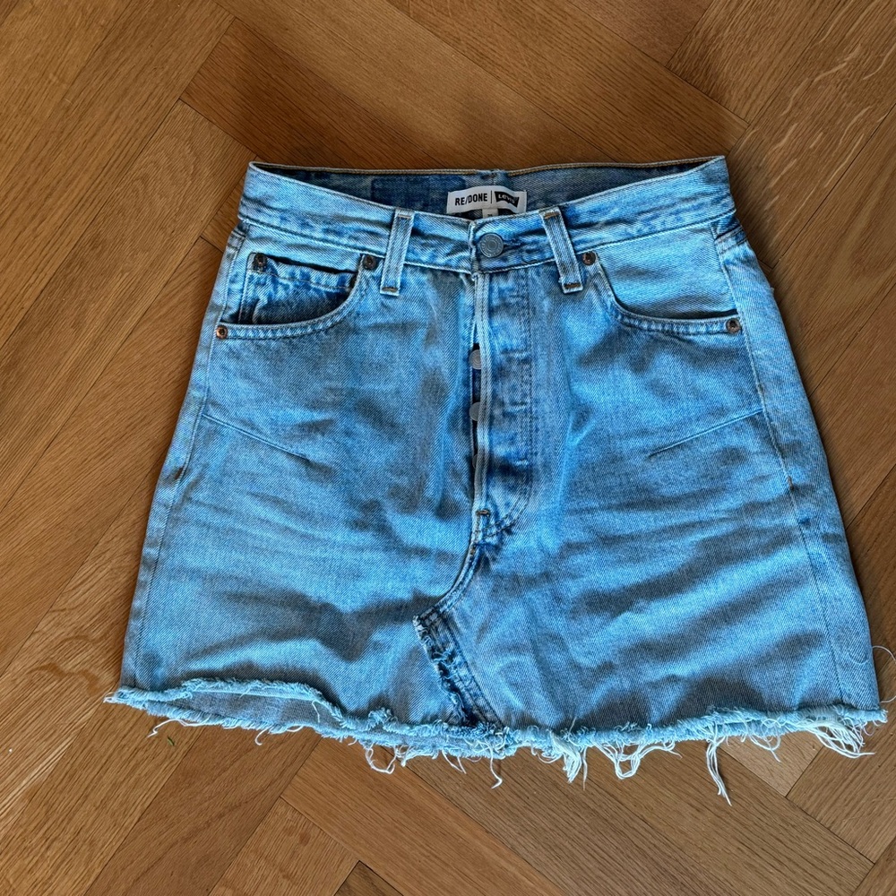 Re/Done Levi’s Denim Mini Skirt